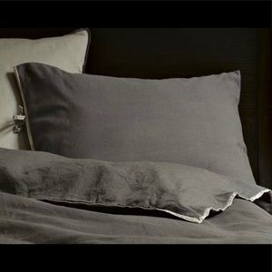 NIB! West Elm Linen Cotton King Pillow Shams
